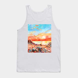 Boniface Beach in The Spanish Town of Roses Tank Top